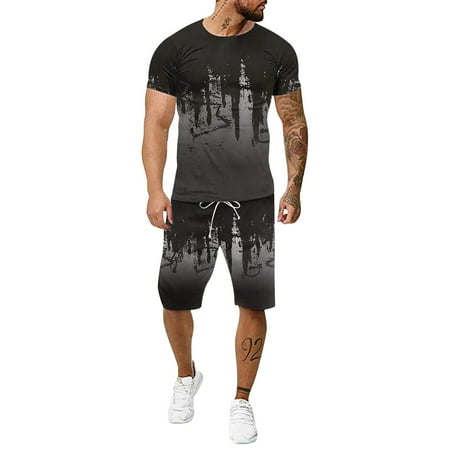 Hunpta Men s Summer Leisure 3D Inkjet Large Size Fitness Outdoor Running Two-Piece Suit
Hunpta Men s Summer Leisure 3D Inkjet Large Size Fitness Outdoor Running Two-Piece Suit
