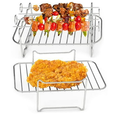 Durable Stainless Steel for Ninja Double Basket Grill Rack Baking Dishes Air Fryer Rack Tray Rack 2 RACK
Durable Stainless Steel for Ninja Double Basket Grill Rack Baking Dishes Air Fryer Rack Tray Rack 2 RACK