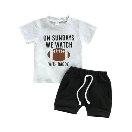 Calsunbaby Kids Baby Boys Summer Outfits Rugby Letter Print Short Sleeve T-shirt Shorts Clothes Set Gray 18-24 Months
Calsunbaby Kids Baby Boys Summer Outfits Rugby Letter Print Short Sleeve T-shirt Shorts Clothes Set Gray 18-24 Months