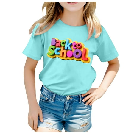 Girls T Shirts School Season Back To School Season Printed Casual Short Sleeve T Shirt Girl T-Shirts
Girls T Shirts School Season Back To School Season Printed Casual Short Sleeve T Shirt Girl T-Shirts