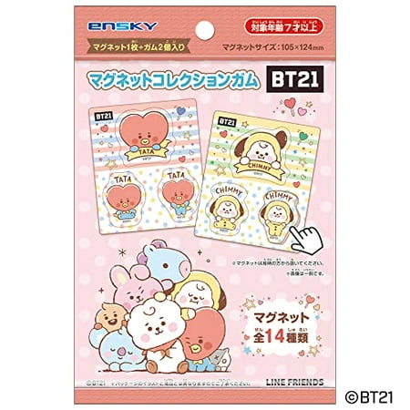 BT21 Magnet Collection Gum 14 pieces Shokugan Gum (BT21)