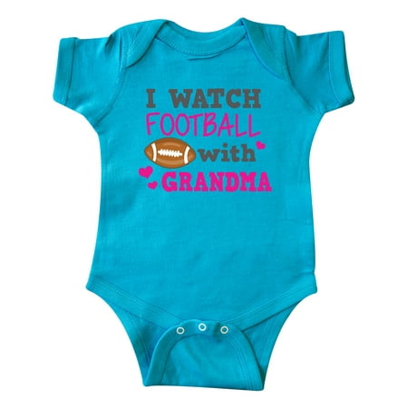 Inktastic I Watch Football with My Grandma Gift Baby Girl Bodysuit