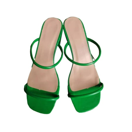 Zodanni Ladies Shoes Open Toe Sandals Solid Color Heels Spring Pumps Daily Non Slip Square Tie Green 9
Zodanni Ladies Shoes Open Toe Sandals Solid Color Heels Spring Pumps Daily Non Slip Square Tie Green 9