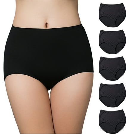 Spdoo High Waisted Underwear for Women Solid Color Cotton Briefs Abdomen Closed Panties 5 Pack
Spdoo High Waisted Underwear for Women Solid Color Cotton Briefs Abdomen Closed Panties 5 Pack