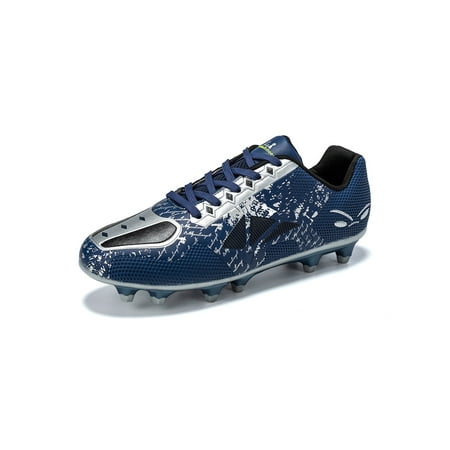Woobling Mens Training Football Shoes Firm Ground Soccer Cleats Durable Sneakers Breathable Trainers Sport Running Athletic Shoe Blue 9
Woobling Mens Training Football Shoes Firm Ground Soccer Cleats Durable Sneakers Breathable Trainers Sport Running Athletic Shoe Blue 9