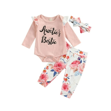 Baby Girl’s Clothes Sets Letter Long Sleeve Romper and Flower Long Pants with Headband
Baby Girl’s Clothes Sets Letter Long Sleeve Romper and Flower Long Pants with Headband