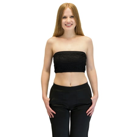 Vivian s Fashions Top - Lace Tube Top Bra 2 layers