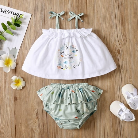 QISIWOLE Toddler Kids Baby Sling Lace Neckline Printed Top Pleated Shorts Suit Discount !
QISIWOLE Toddler Kids Baby Sling Lace Neckline Printed Top Pleated Shorts Suit Discount !