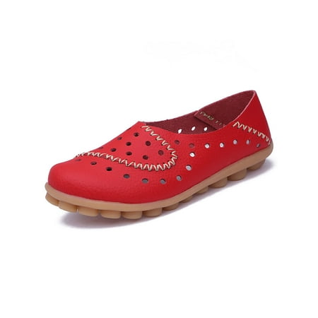 Daeful Women Loafers Round Toe Shoes Hollow Out Nurse Shoe Office Soft Sole Non-slip Slip On Moccasin Red 10
Daeful Women Loafers Round Toe Shoes Hollow Out Nurse Shoe Office Soft Sole Non-slip Slip On Moccasin Red 10