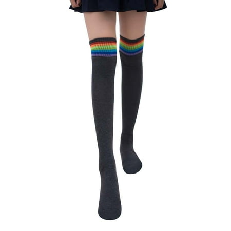 JunDanmall Women Girl Rainbow Stripe Tube Dress Over the Knee Thigh High Cosplay Socks
JunDanmall Women Girl Rainbow Stripe Tube Dress Over the Knee Thigh High Cosplay Socks