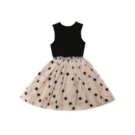 Canrulo Newborn Kids Baby Girls Tulle Dress Sleeveless Crew Neck Star Print Tutu Dress Black 4-5 Years
Canrulo Newborn Kids Baby Girls Tulle Dress Sleeveless Crew Neck Star Print Tutu Dress Black 4-5 Years