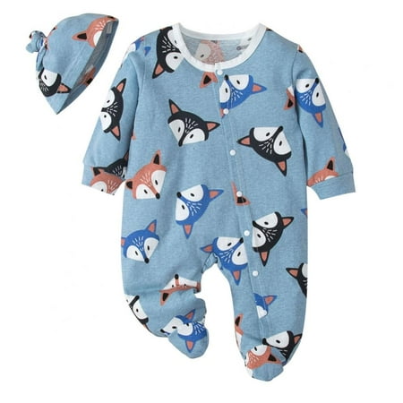 0-12M Newborn Baby Infant Boy Girl Romper+ Hat Set Single Breasted Long -sleeve Foot Wrapped Jumpsuit Cap Clothes Outfits(baby Boys Girls Newborn) 3-6 Months
0-12M Newborn Baby Infant Boy Girl Romper+ Hat Set Single Breasted Long -sleeve Foot Wrapped Jumpsuit Cap Clothes Outfits(baby Boys Girls Newborn) 3-6 Months