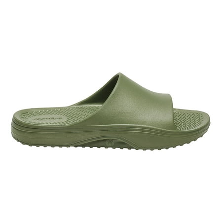 

Anywear Vibe Womens Slides Slip-Resistant Recovery Mens & Womens Slide Sandals 10 Olive