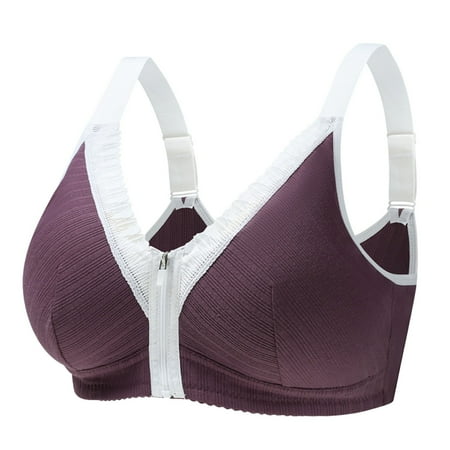 GWAABD Bra for Women Lace Front Zipper Underwear without Rims Vest Lace Plus Size Bra
GWAABD Bra for Women Lace Front Zipper Underwear without Rims Vest Lace Plus Size Bra