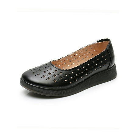 Wazshop Women Flats Slip On Casual Shoes Comfort Loafers Breathable Anti-Slip Nurse Shoe Womens Hollow Out Platform Black 8
Wazshop Women Flats Slip On Casual Shoes Comfort Loafers Breathable Anti-Slip Nurse Shoe Womens Hollow Out Platform Black 8
