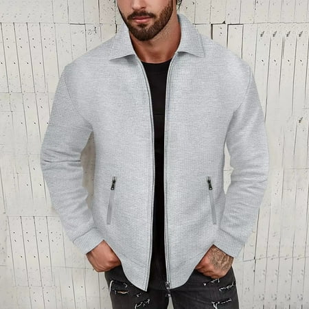 KDJ Mens Spring Autumn Waffle Texture Jacket Lapel Slim Fit Coat Fashion Casual Tops
KDJ Mens Spring Autumn Waffle Texture Jacket Lapel Slim Fit Coat Fashion Casual Tops