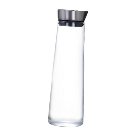 

Glass Water Bottle/ Hot Cold Water Pitcher /Juice Milk Cold Carafe/ Tea Pitcher Glass Jug Glass Pitcher Cold Water Jug for Lemonade Milk Juice 1L