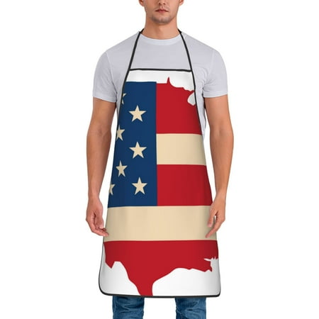 Tideii American Flag Map for Tie-up Apron Unisex Waterproof and Stain-Resistant Bib Apron for Kitchen Garden Painting
Tideii American Flag Map for Tie-up Apron Unisex Waterproof and Stain-Resistant Bib Apron for Kitchen Garden Painting