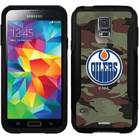 Edmonton Oilers Traditional Camo Design on OtterBox Commuter Series Case for Samsung Galaxy S5