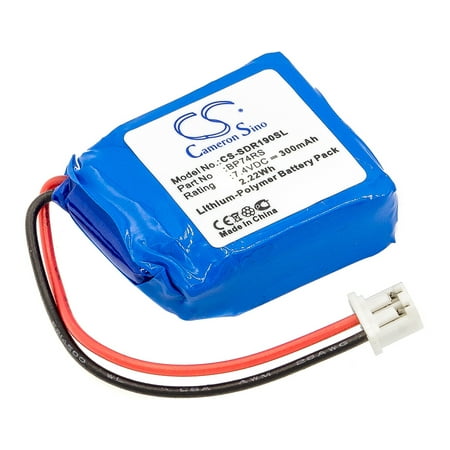Autoster 300mAh Battery - CS-SDR190SL / Li-Polymer / Volts: 7.4 - Black