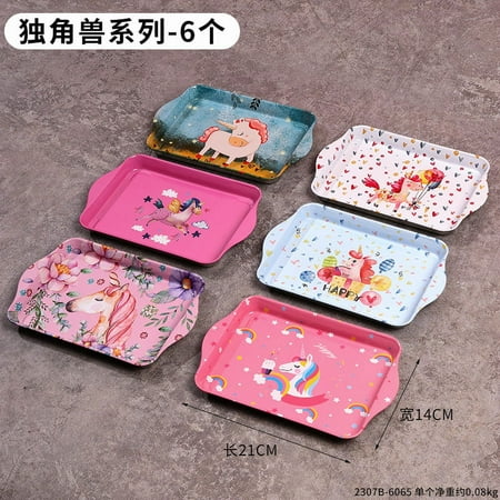 6pcs Iron Food Serving Tray Cartoon Unicorn Theme Storage Plate Festival Party Serving Tray
6pcs Iron Food Serving Tray Cartoon Unicorn Theme Storage Plate Festival Party Serving Tray