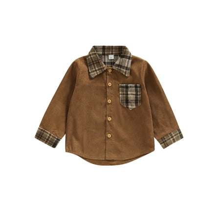Toddler Baby Boy Girl Corduroy Button Down Shirts Long Sleeve Plaid Patchwork Shirt Shacket Jacket Tops Fall Clothes
Toddler Baby Boy Girl Corduroy Button Down Shirts Long Sleeve Plaid Patchwork Shirt Shacket Jacket Tops Fall Clothes