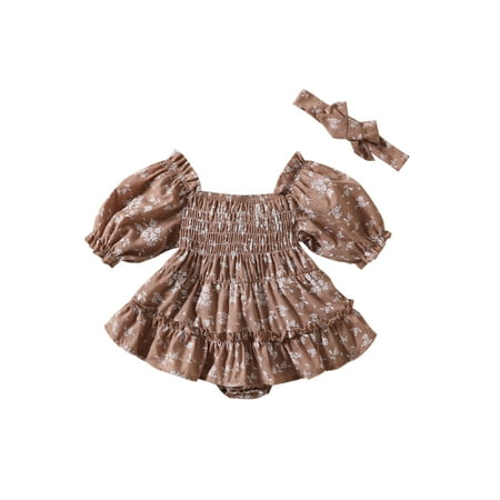 jaweiwi Infant Toddler Baby Girls Romper Dresses Set 0 6M 12M 18M 24M Summer Floral Print Short Sleeve Ruched Jumpsuits Dress and Elastic Headband
jaweiwi Infant Toddler Baby Girls Romper Dresses Set 0 6M 12M 18M 24M Summer Floral Print Short Sleeve Ruched Jumpsuits Dress and Elastic Headband