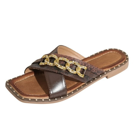 Quealent Adult Women Shoes Slipper Booties Women Ladies Shoes Fashion Flat Slippers Fashion Casual Bohemian Beach Winter Slippers for Women Brown 7.5
Quealent Adult Women Shoes Slipper Booties Women Ladies Shoes Fashion Flat Slippers Fashion Casual Bohemian Beach Winter Slippers for Women Brown 7.5