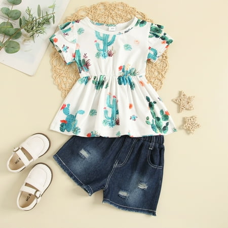 Hunpta Outfit Toddler Floral Tops+Ripped Denim Summer Sunflowers Kids Girl Shorts Baby Girls Outfits&Set
Hunpta Outfit Toddler Floral Tops+Ripped Denim Summer Sunflowers Kids Girl Shorts Baby Girls Outfits&Set