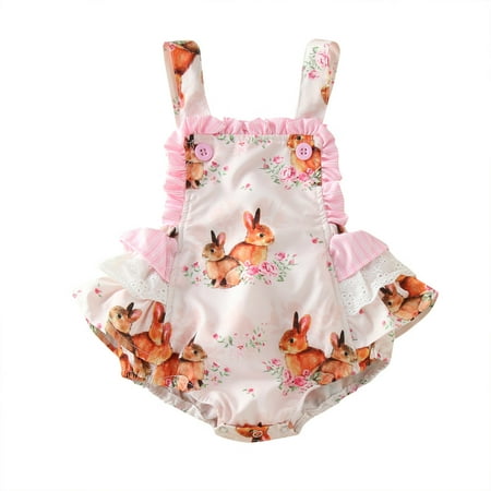 Mackneog Kids Infant Baby Girls Easter Rabbit Printed Strap Romper Jumsuit 0-24M 70 Pink Gift on Clearance
Mackneog Kids Infant Baby Girls Easter Rabbit Printed Strap Romper Jumsuit 0-24M 70 Pink Gift on Clearance
