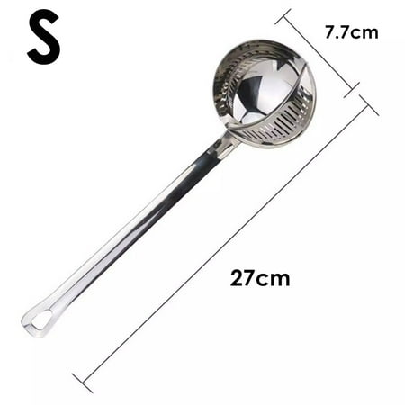 MATHOWAL Removable kitchen colander Stainless steel spoon Long handle strainer tableware soup spoon feature:Dual-purpose creative design you can use it to scoop soup or filter soup residue.Good raw
MATHOWAL Removable kitchen colander Stainless steel spoon Long handle strainer tableware soup spoon feature:Dual-purpose creative design you can use it to scoop soup or filter soup residue.Good raw