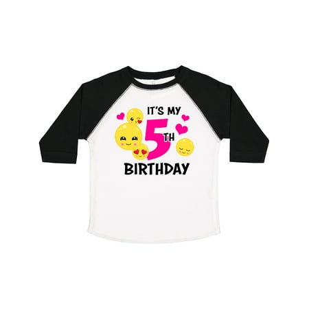 Inktastic Its My 5th Birthday with Smiling Emoticon Gift Toddler Toddler Girl T-Shirt
Inktastic Its My 5th Birthday with Smiling Emoticon Gift Toddler Toddler Girl T-Shirt