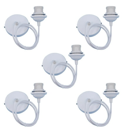 5 Pieces Home Office Adjustable Ceiling Pendant Lamp Holder Living Room Hanging Light Base E27 Socket Lighting Accessories White 0.5m
5 Pieces Home Office Adjustable Ceiling Pendant Lamp Holder Living Room Hanging Light Base E27 Socket Lighting Accessories White 0.5m