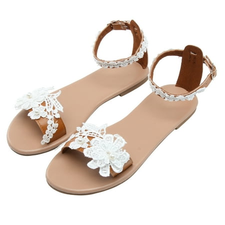 Cathalem Sandals for Women Lace up Women s Summer Non Slip Lace Flowers Buckle Strap Flat Beach Open Toe Athletic Sandals Women Brown 8
Cathalem Sandals for Women Lace up Women s Summer Non Slip Lace Flowers Buckle Strap Flat Beach Open Toe Athletic Sandals Women Brown 8