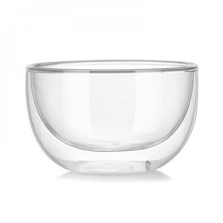 Popvcly High Temperature Resistant Double Glass Bowl High Borosilicate Glass Tableware 250ml
Popvcly High Temperature Resistant Double Glass Bowl High Borosilicate Glass Tableware 250ml