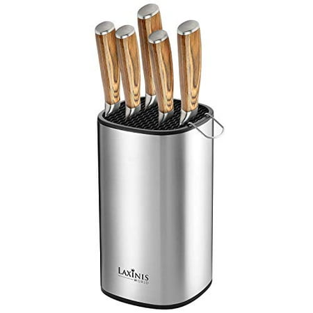 Universal Knife Block Stainless Steel Knife Holder Knife Organizer Modern Rectangular Design 8.5 by 5
Universal Knife Block Stainless Steel Knife Holder Knife Organizer Modern Rectangular Design 8.5 by 5