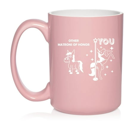 Matron Of Honor Superstar Unicorn Funny Ceramic Coffee Mug Tea Cup Gift for Her (15oz Light Pink)
Matron Of Honor Superstar Unicorn Funny Ceramic Coffee Mug Tea Cup Gift for Her (15oz Light Pink)