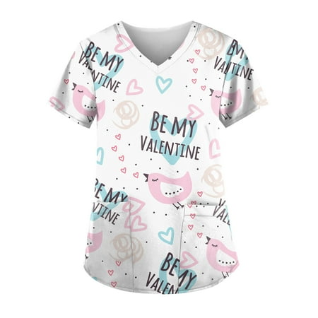 QWERTYU V Neck Scrubs Top for Women Casual Holiday Nursing Scrubs Pockets Short Sleeve T Shirt Professionals Valentine s Day Uniform Pink 4XL
QWERTYU V Neck Scrubs Top for Women Casual Holiday Nursing Scrubs Pockets Short Sleeve T Shirt Professionals Valentine s Day Uniform Pink 4XL