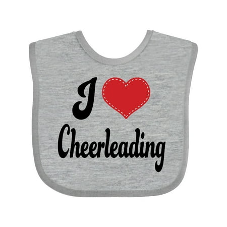 Inktastic Cheerleader I Love Cheerleading Gift Baby Girl Bib