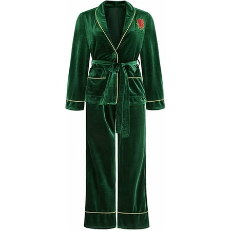 PIKADINGNIS Women Pajama Set Long Sleeve Sleepwear Two-Piece Loose Fit Nightwear Warm Soft Comfy Pjs Indoor Wear
PIKADINGNIS Women Pajama Set Long Sleeve Sleepwear Two-Piece Loose Fit Nightwear Warm Soft Comfy Pjs Indoor Wear