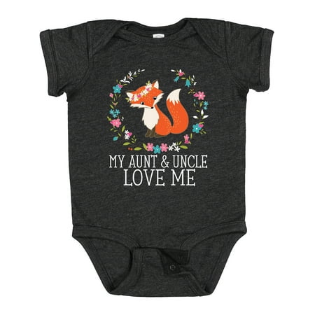 Inktastic My Aunt and Uncle Love Me Fox for Niece Gift Baby Girl Bodysuit