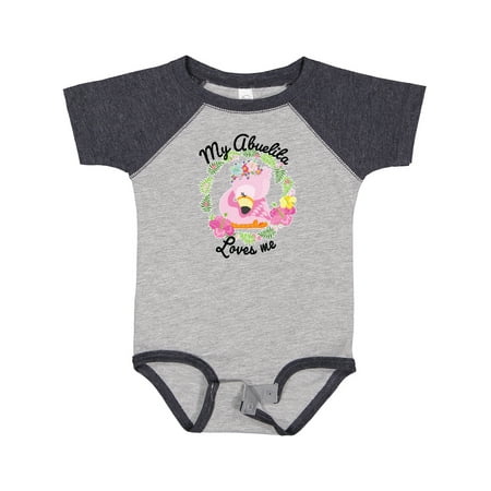 Inktastic Baby Flamingo My Abuelita Loves Me in Flower Wreath Boys or Girls Baby Bodysuit
Inktastic Baby Flamingo My Abuelita Loves Me in Flower Wreath Boys or Girls Baby Bodysuit