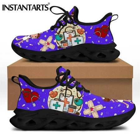 INSTANTARTS Brand Design Women Sneakers White Nursing Shoes Cute Cartoon Nurse Doctor Medical Print Light Lace-up Flats Footwear
INSTANTARTS Brand Design Women Sneakers White Nursing Shoes Cute Cartoon Nurse Doctor Medical Print Light Lace-up Flats Footwear