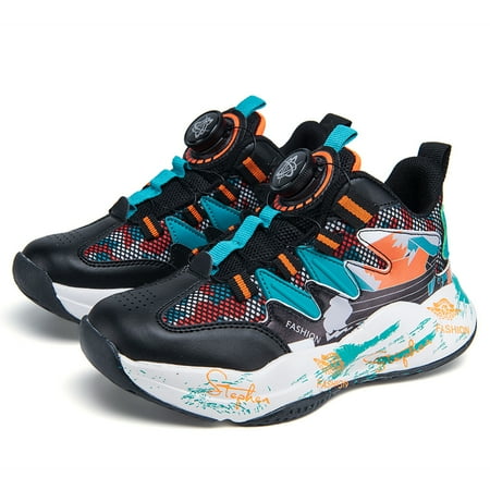 Boys Casual Basketball Shoe With Graffiti Print Mesh Breathable Non-slip Soft Sole Running Shoes With Rotating Button For Outdoor Sports
Boys Casual Basketball Shoe With Graffiti Print Mesh Breathable Non-slip Soft Sole Running Shoes With Rotating Button For Outdoor Sports