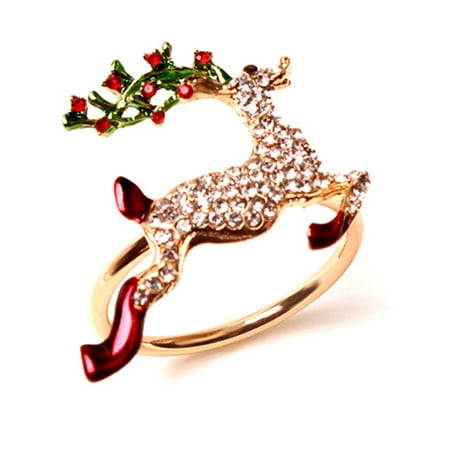 ELENXS Christmas Stainless Steel Napkin Ring Xmas Portable Paper Tissues Holders Banquet Dining Table Decoration Restaurant Ornament Colorful Animal
ELENXS Christmas Stainless Steel Napkin Ring Xmas Portable Paper Tissues Holders Banquet Dining Table Decoration Restaurant Ornament Colorful Animal