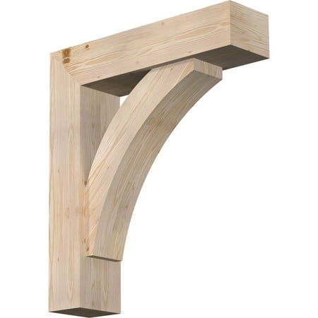Ekena Millwork 7 1/2 W x 30 D x 34 H Thorton Block Smooth Bracket w/ Offset Brace Douglas Fir 
Ekena Millwork 7 1/2 W x 30 D x 34 H Thorton Block Smooth Bracket w/ Offset Brace Douglas Fir