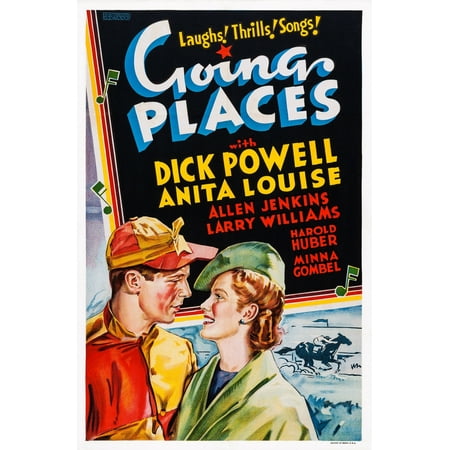 Going Places Us Poster Art From Left Dick Powell Anita Louise 1938 Movie Poster Masterprint