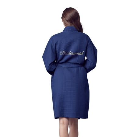Lotus Linen Short Waffle Bridesmaid Robe for Women Wedding Gift for Bridal Party (Navy Medium)
Lotus Linen Short Waffle Bridesmaid Robe for Women Wedding Gift for Bridal Party (Navy Medium)