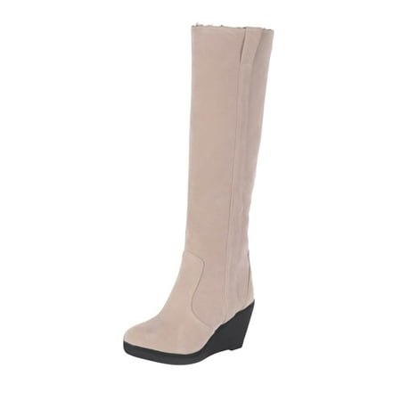 High Heels Women Slip-on Thick Wedge Heels High Heels Solid Color Winter Warm Knee High Round Toe Thick Fleece Snow Boots
High Heels Women Slip-on Thick Wedge Heels High Heels Solid Color Winter Warm Knee High Round Toe Thick Fleece Snow Boots