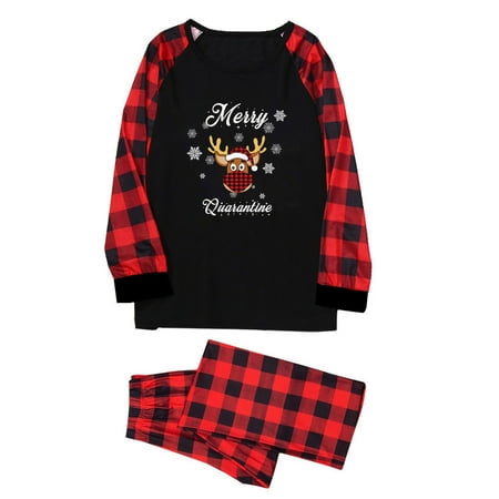 BYOIMUD Family Pajamas Clearance Meiiy Quaiantine Christmas Parent-Child Dress Ladies Long Sleeve Plaid Print Homewear Top + Pants Set (Female)
BYOIMUD Family Pajamas Clearance Meiiy Quaiantine Christmas Parent-Child Dress Ladies Long Sleeve Plaid Print Homewear Top + Pants Set (Female)